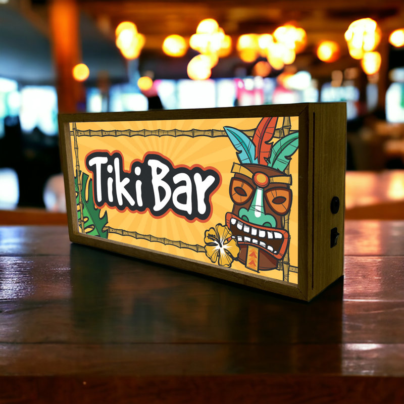 Yeles Tiki Bar 15" LED Sign