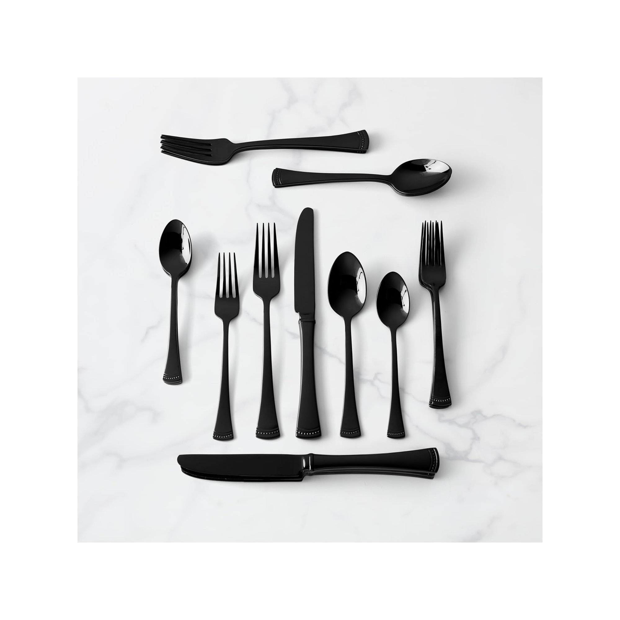 Lenox Portola 20-Piece Flatware Set, Black