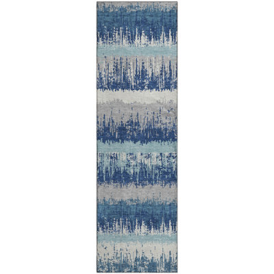 Premium Machine Washable Jahnke AMF1013 Stripes Rug