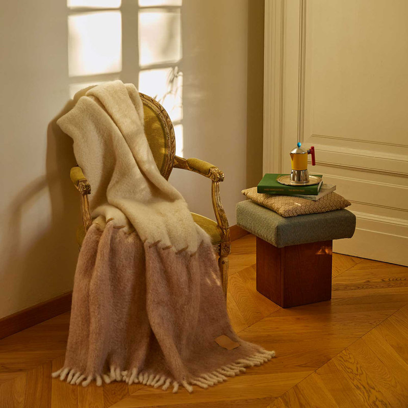 Hand Woven Blanket, Beige