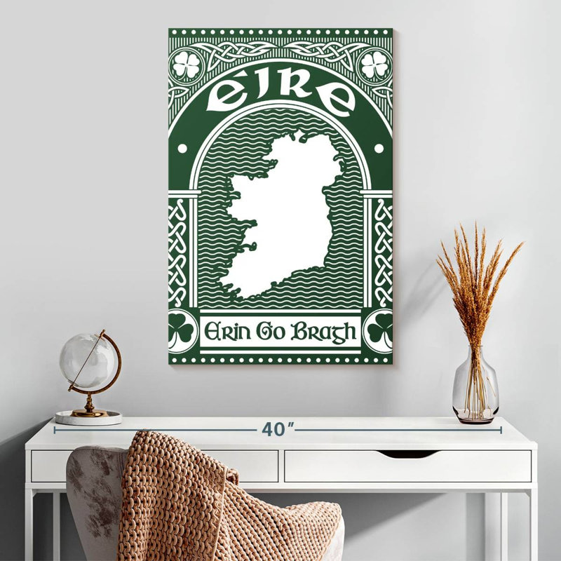 Lelend Celtic Erin Go Bragh, H 30 po x l 20 po