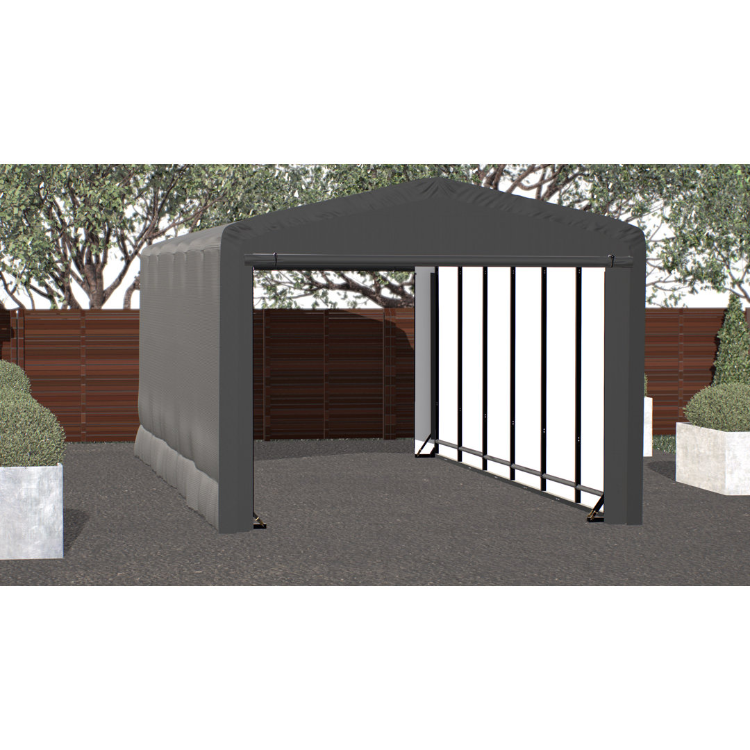 ShelterTube Wind and Snow-Load Rated Garage, 12x27x10 Grey ShelterLogic