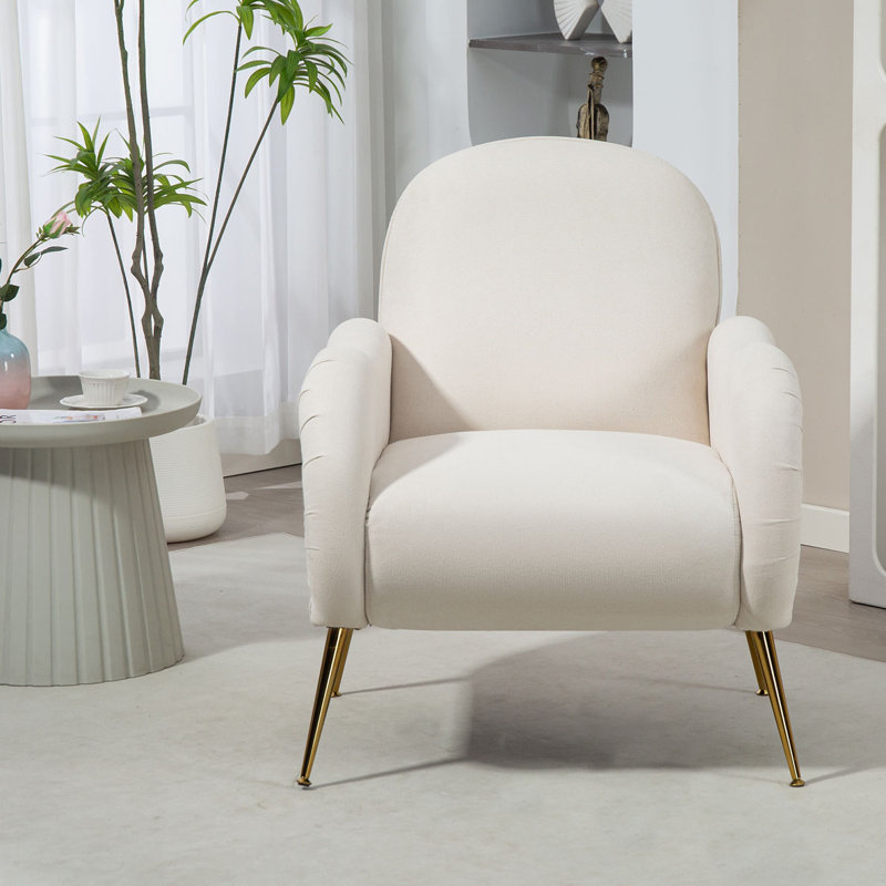 Canapé simple pour salon, chambre à coucher, Polyester beige