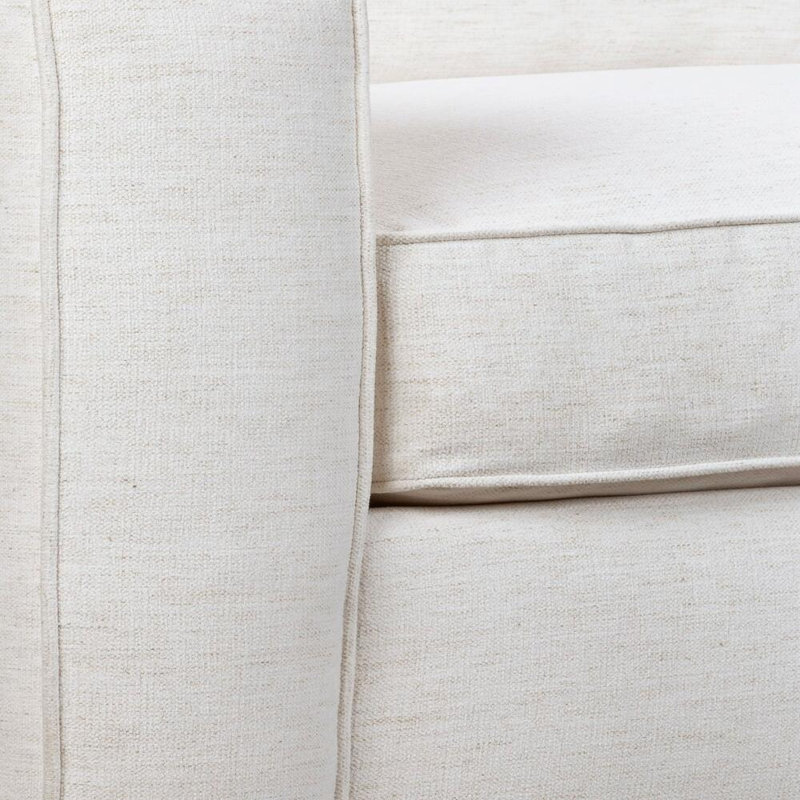 Canapé rembourré Taylor, Chenille Nompton Snow Crypton®