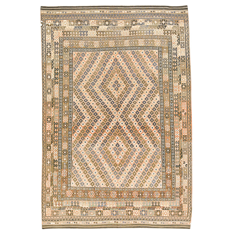 Tapis multicolore de haute qualité noué à la main