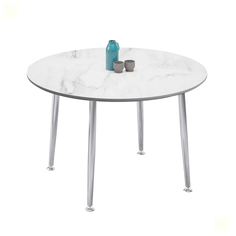 Dilbag Round Metal Base Dining Table
