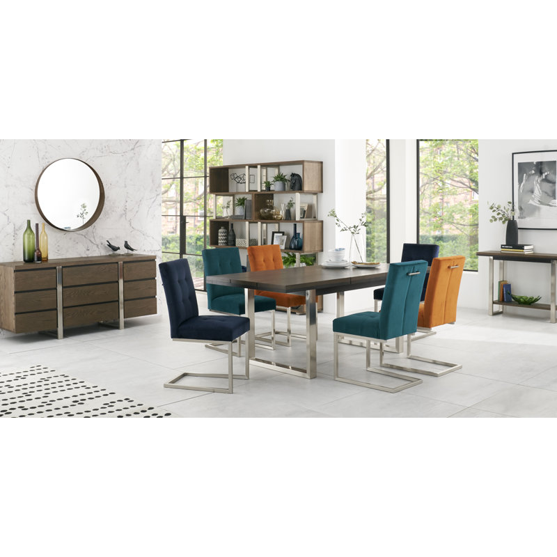 Ferber Extendable Dining Set, 77cm H x 190cm L x 95cm W, Sea Green