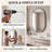 Modern Aluminum Frame Oval Wall Bathroom Mirror, Pill Shaped Vanity Mirror-1426772958-1426772956