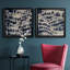 Indigo Markings I - Ensemble de 2 reproductions d'art encadrées-563722772-633692424-633692430