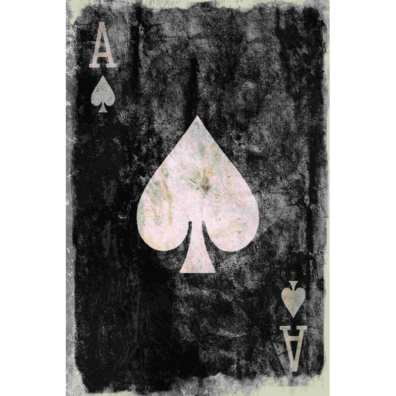 «Ace of Spades», impression sur toile tendue, L 32 po x H 48 po