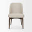 Chaise d'appoint de salle à manger en tissu avoine-889501263
