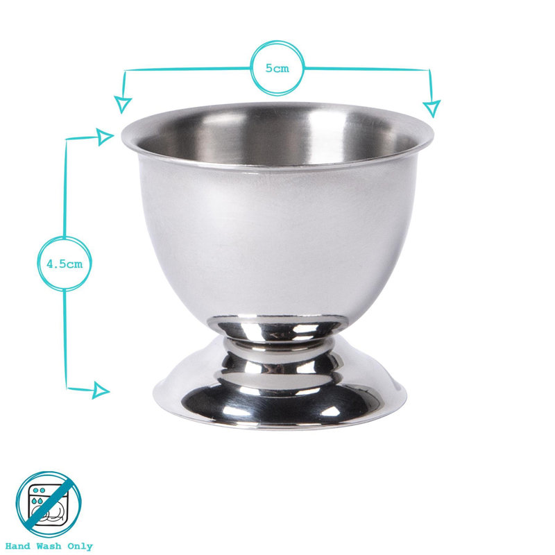 Argon Tableware 6x Stainless Steel Egg Cups