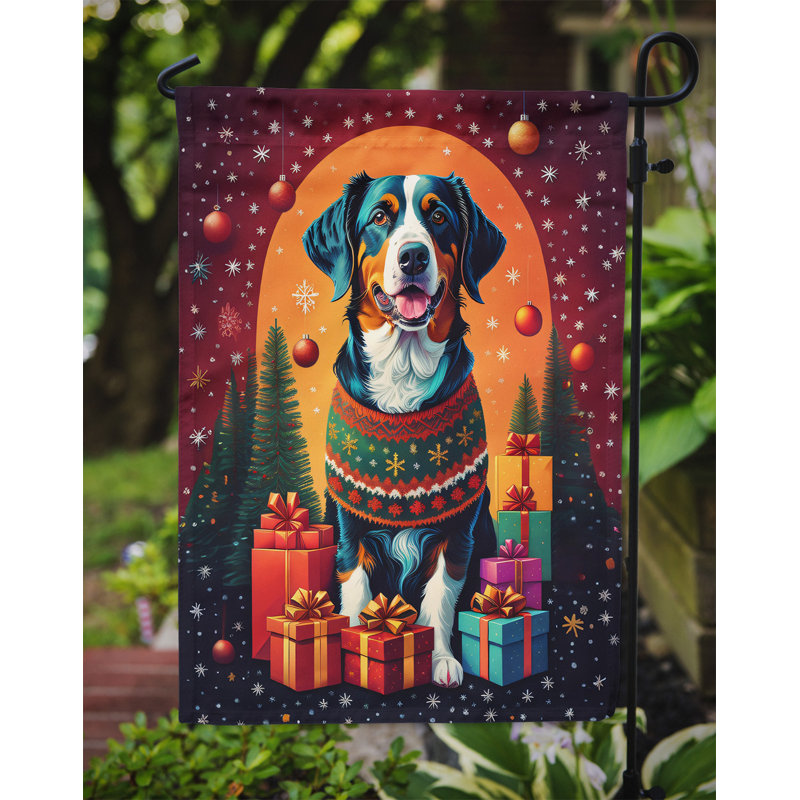 Drapeau de jardin en polyester double face H 15,5 po x l 11,25 po