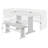 Hollenberg 5 - Piece Solid Wood Trestle Dining Set