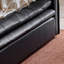 Canapé rétro noir Mid-Century haut de gamme