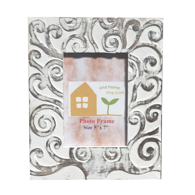 Lomita Solid + Manufactured Wood Picture Frame, 20cm x 26cm, White