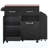 47.2" Farmhouse Kitchen Island With Drop Leaf, Kitchen Storage Island With Removable Side Racks, Two Drawers, Rolling Kitchen Cart On Wheels With Towel Rack, For Home, Kitchen, Dining Room, Black-6342532