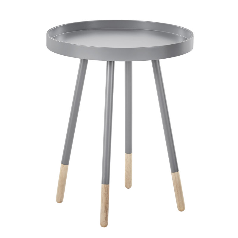 Acevedo Tray Top End Table, Frost Gray