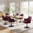 Lippa Performance Velvet Swivel Dining Armchair-105239674-105239671