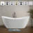 Ophelia 71" x 32'' Freestanding Soaking Acrylic Bathtub-75068061