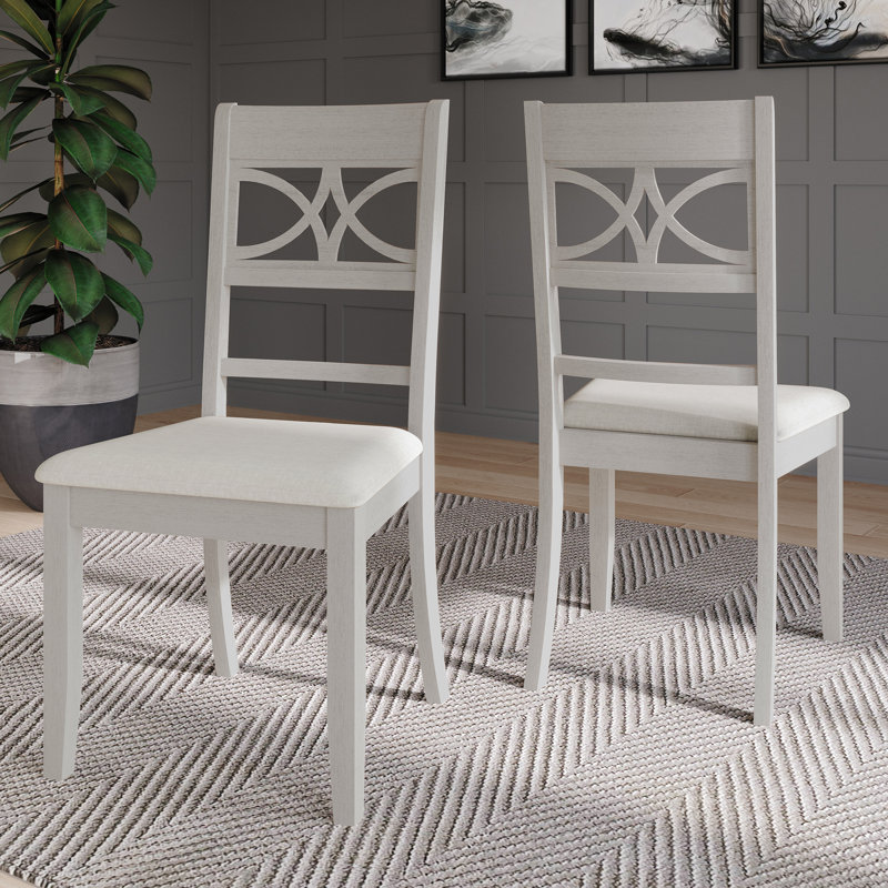 Chaise Ocossio, Blanc cassé / blanc