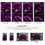 Ensemble d'édredon en satin avec draps pour grand lit 8 pièces Ensemble de literie soyeux mauve luxueux avec 1 housse de coussin-123195289-123195301