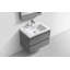 Ensemble de meuble-lavabo simple mural Ninel 30-434162400