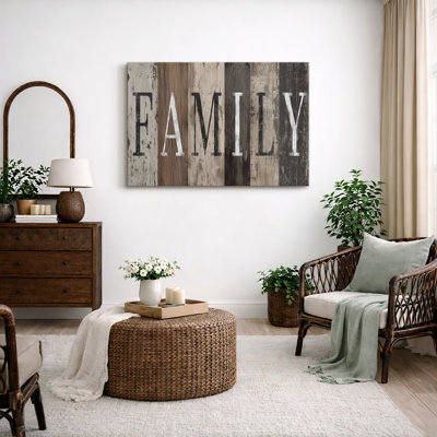 Illustration de famille, photos de chambre familiale, impression sur toile encadrée, estampe numérique