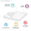 Protège-matelas imperméable en satin de coton 300 fils-26553775