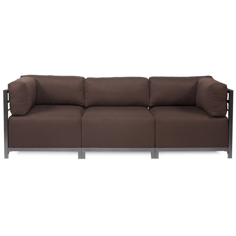 Woodsen Upholstered Armchair, Polyester - Sterling Chocolate, Titanium
