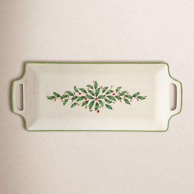 Holiday Porcelain Hors D'oeuvre Tray