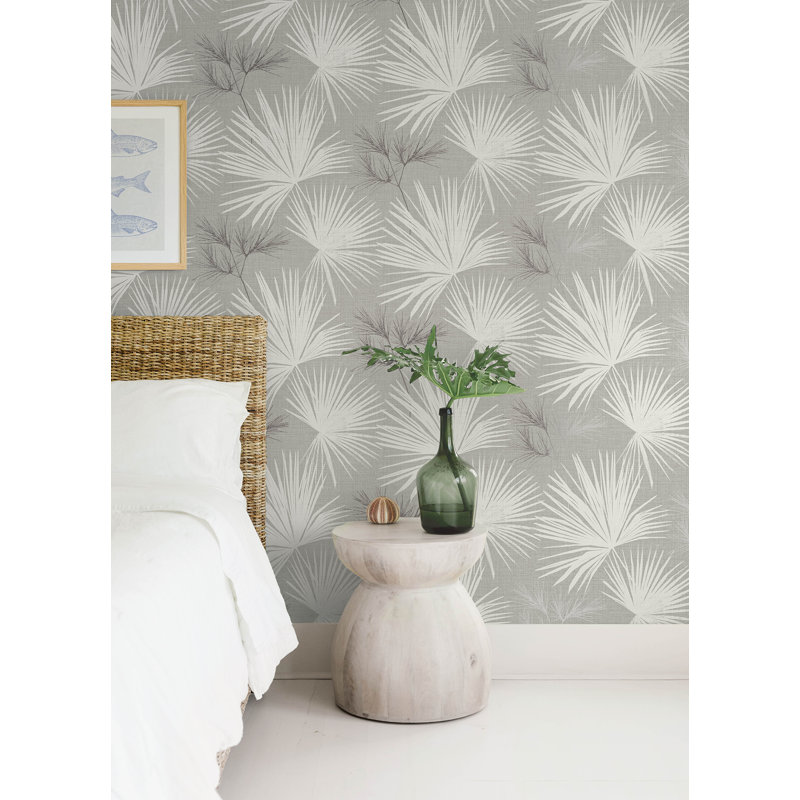 Papier peint Hatteras Palms, Gris