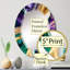 Olma mauve, vert et or Bold Strokes I - miroir mural abstrait-151542269