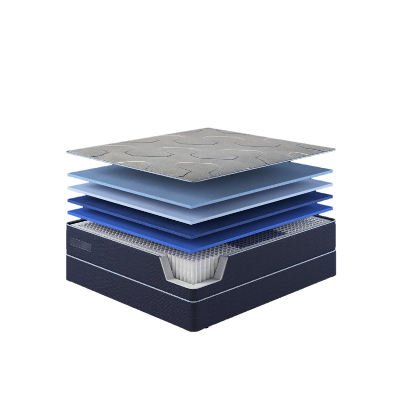Double matelas rafraîchissant offrant une meilleure respirabilité et un soutien pour le corps pour une mousse de sommeil relaxante.