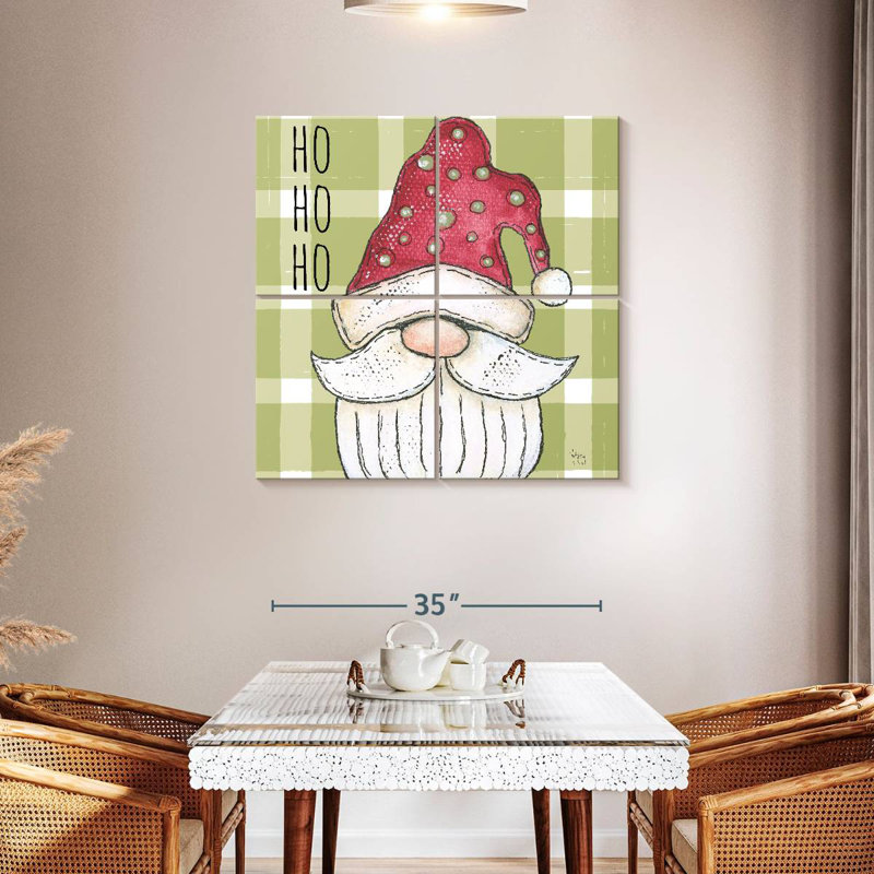 Lelend Santa Gnome, 38" H x 38" W