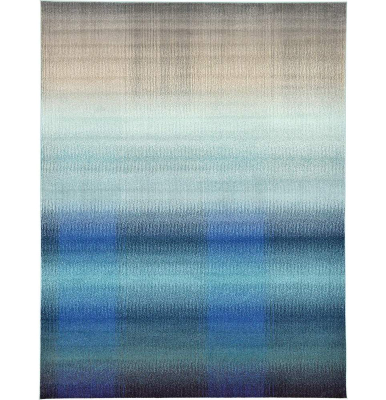 Burtrum Washable Abstract Indoor Rug, Rectangle 7'1" x 10'