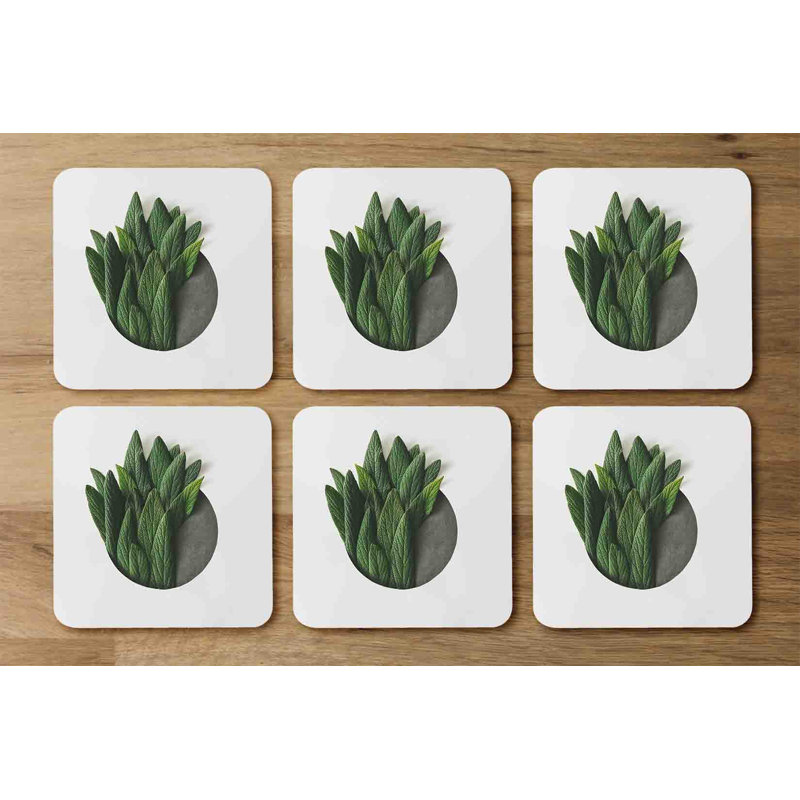 Hitesh Square 6 Piece Coaster Set