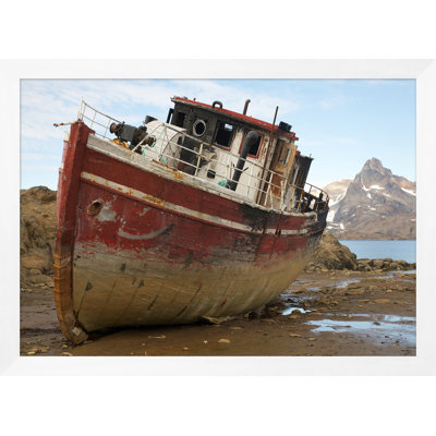 Ashore, reproduction de photo sur verre encadrée