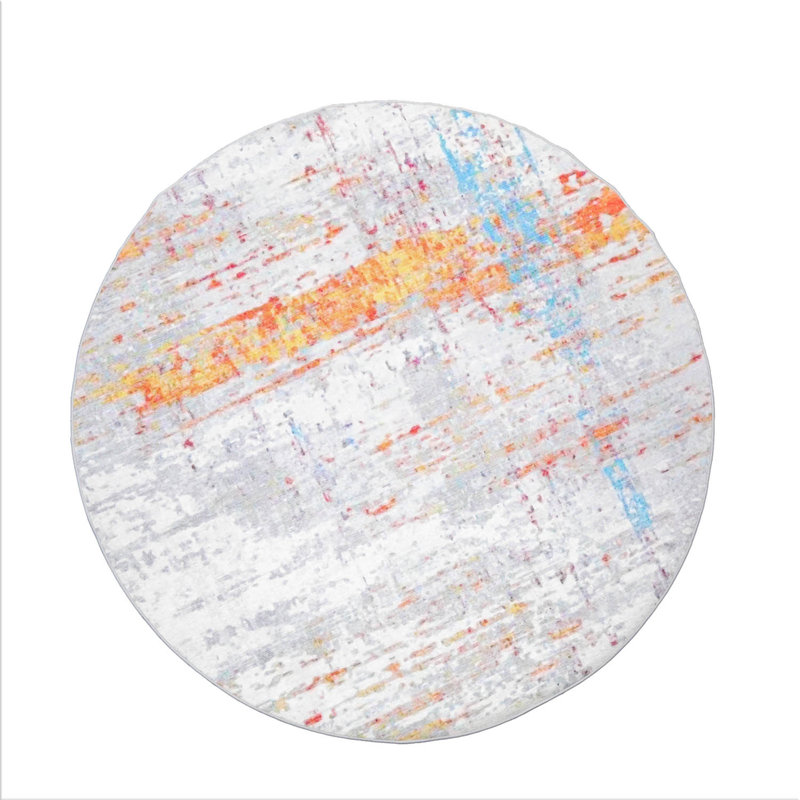 Chrissa Abstract Rug, Round 6'