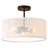 Roelke 3-Light Rattan Semi Flush Mount-570152270