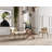 Shirehampton Round Glass Top Solid Wood Base Dining Table-99007254