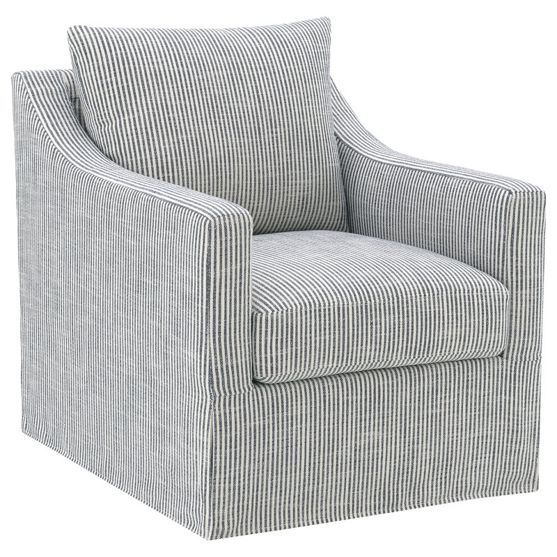 Fauteuil pivotant gris Merced