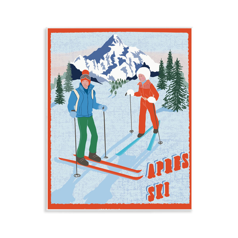 «Apres Ski Winter Fun Wall Art» par Jo Reid