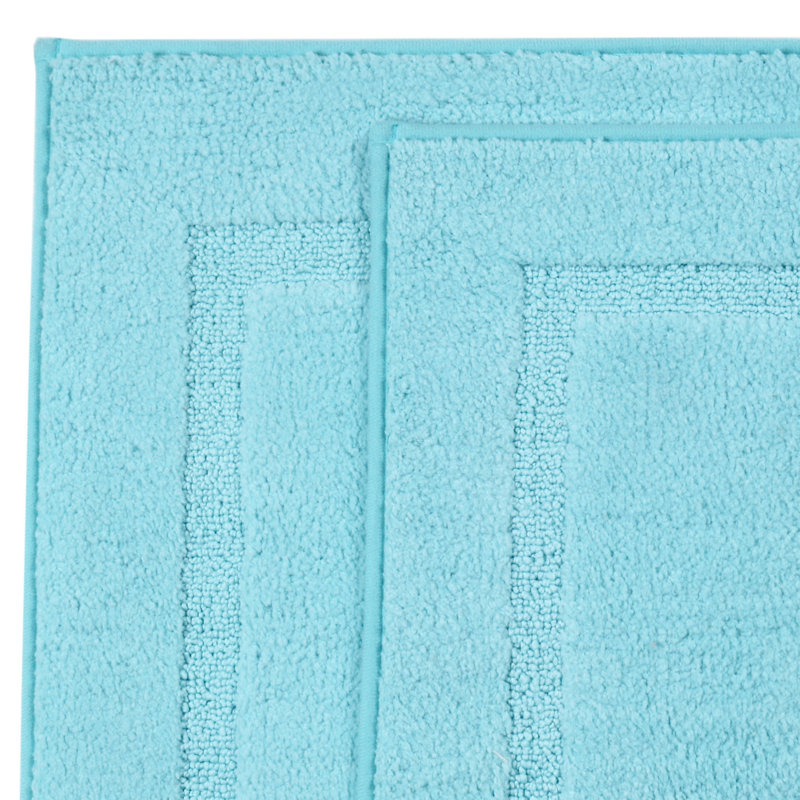 Tapis pour salle de bain St Mortiz, Bleu Ashley