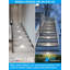 Éclairage intégré intégré pour terrasse à DEL 120 V, lumières d'escalier en métal à intensité variable, 5CCT-106900687