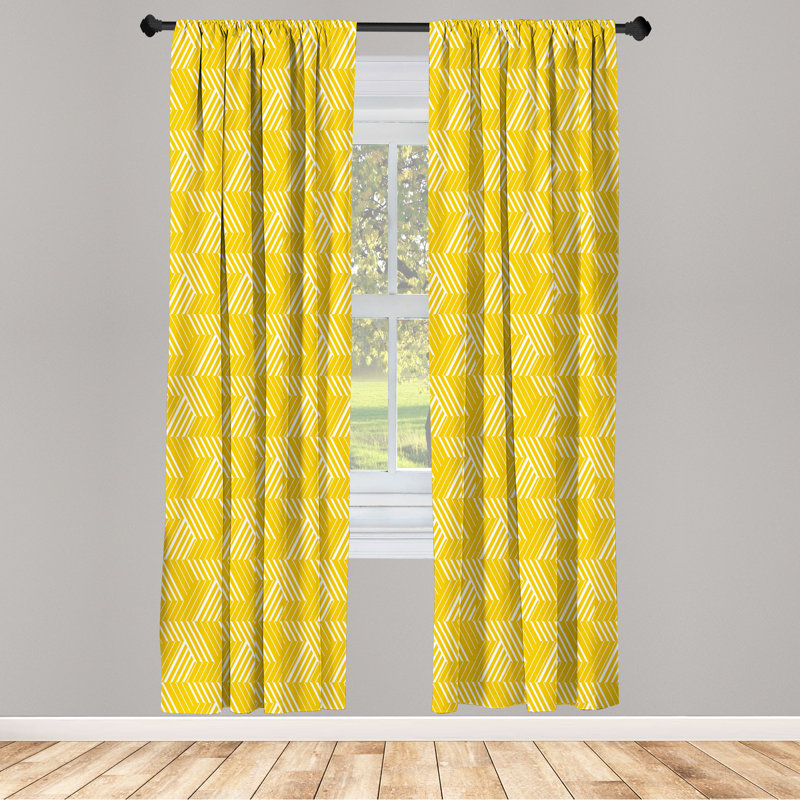 Semi-Sheer Rod Pocket Curtain Panels, 28" x 84"