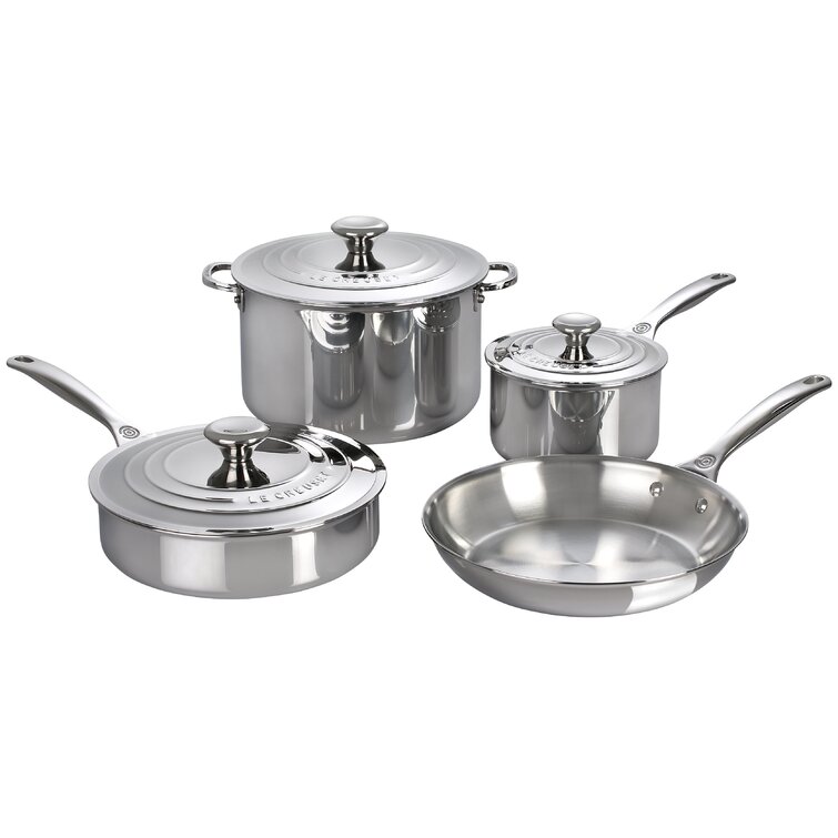 Le Creuset Stainless Steel 7 Piece Cookware Set