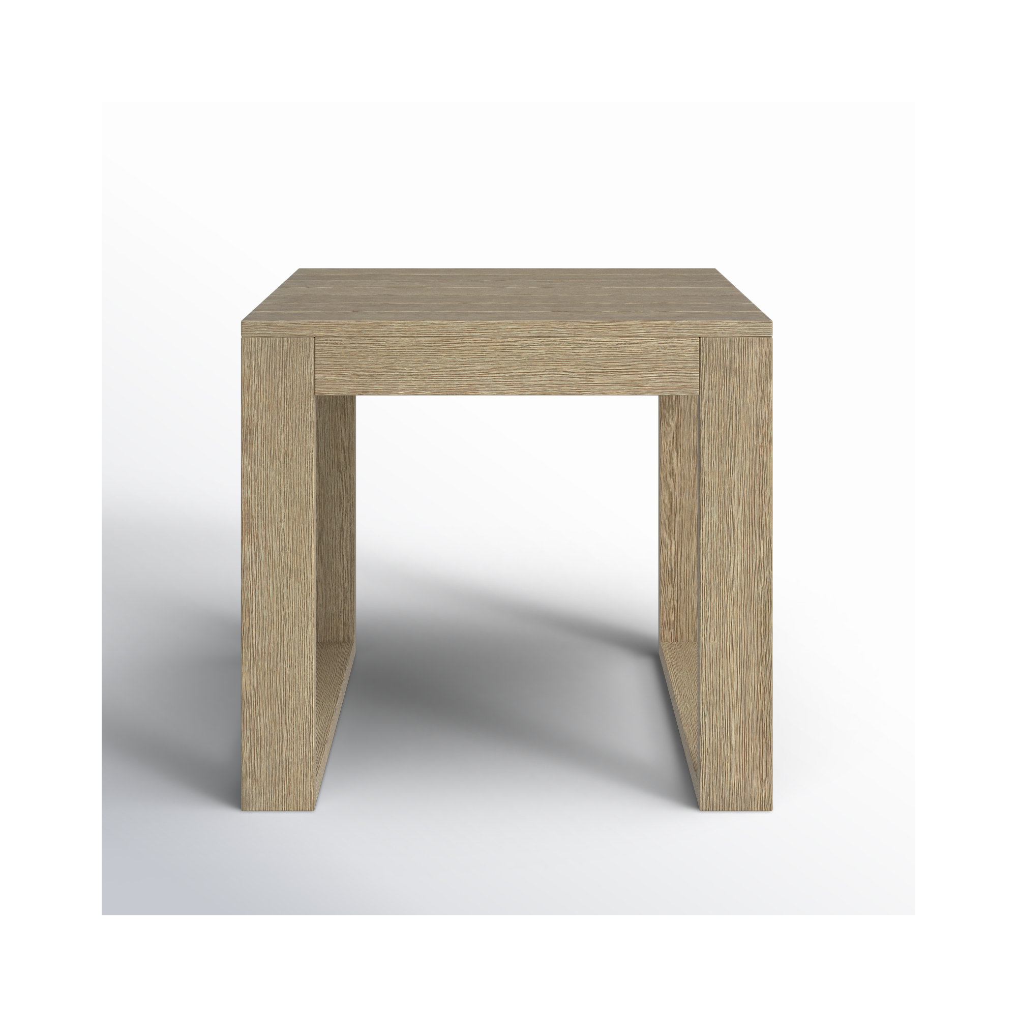 Gavina Solid Eucalyptus Wood Outdoor Side Table
