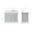 Ensemble de meuble-lavabo simple moderne de 43 po Bodhin-27063456-125307640