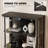 Rounded Display Cabinet With Glass Door, 3-tier Curio Cabinet With 3 Color Lights For Collectibles, Glass Display Case With Transparent Full-display Surface, Human Body Sensor, Black-1910713332